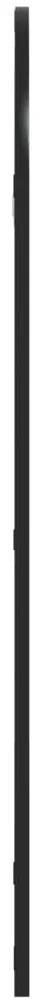 vidaXL Καθρέφτης Τοίχου Αψίδα Μαύρος 50 x 100 εκ. από Σίδερο