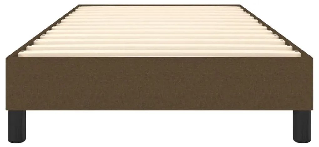 Πλαίσιο Κρεβατιού Boxspring Σκούρο Καφέ 80x200 εκ. Υφασμάτινο - Καφέ