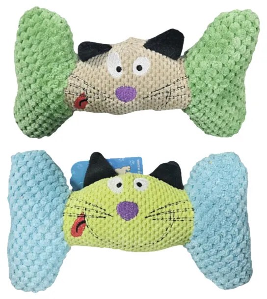 Λούτρινο Παιχνίδι Σκύλου Σχήμα Κόκκαλο 18cm - Plush Dog Toy Bone Shape