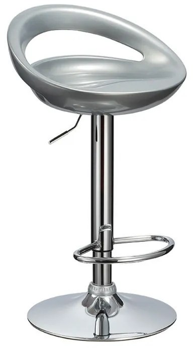 ΣΚΑΜΠΟ ΜΕΤΑΛΛΙΚΟ BAR/18 ABS SILVER 47X41X63-83/78-98εκ. (Σετ 2 ΤΕΜ)