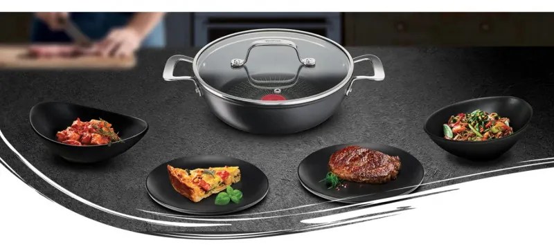 Τηγάνι Wok  Tefal G2557172 SHAL26CV M Απεριόριστο, 26 cm, Καπάκι, Αντικολλητική επίστρωση, Θερμοσήμα, Επαγωγή, Μαύρο