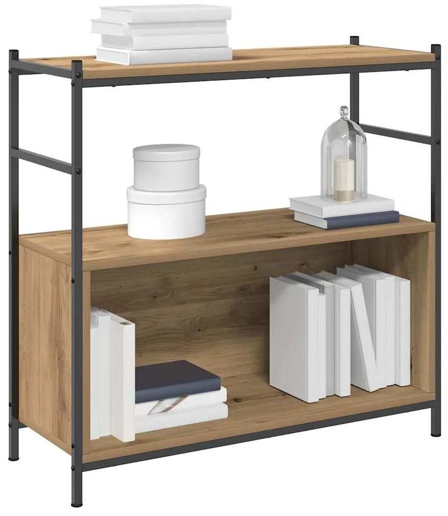 vidaXL Ράφι Βιβλίων artisan δρυς 80 x 30 x 78.5 εκ Επεξεργασμένο ξύλο