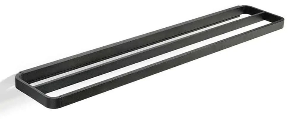 Κρεμάστρα Πετσέτας Διπλή Rim 14641 70x12,5x2,5cm Black Zone Denmark Aluminium