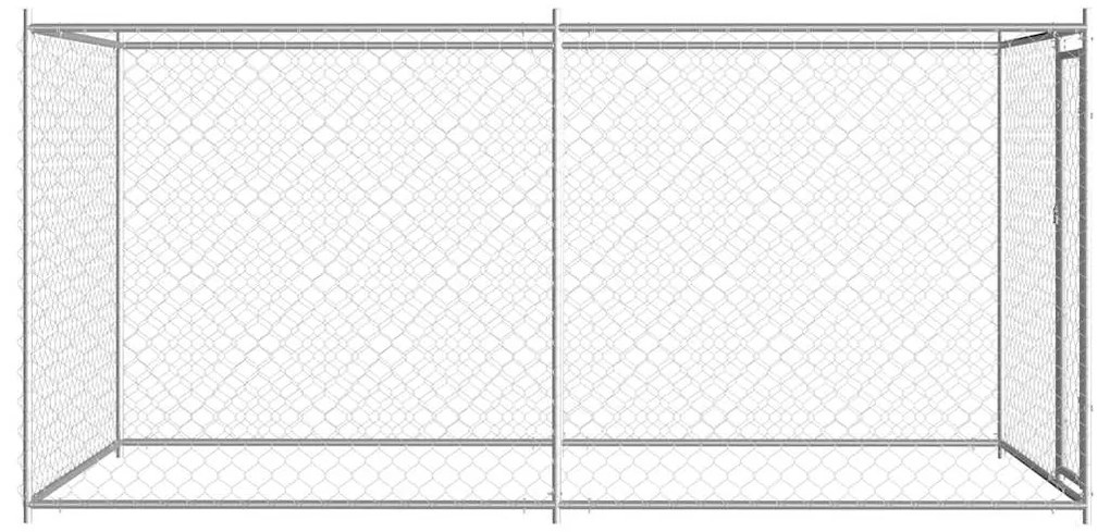 vidaXL Κλουβί Σκύλου Εξωτερικού Χώρου 382 x 192 x 185 εκ.