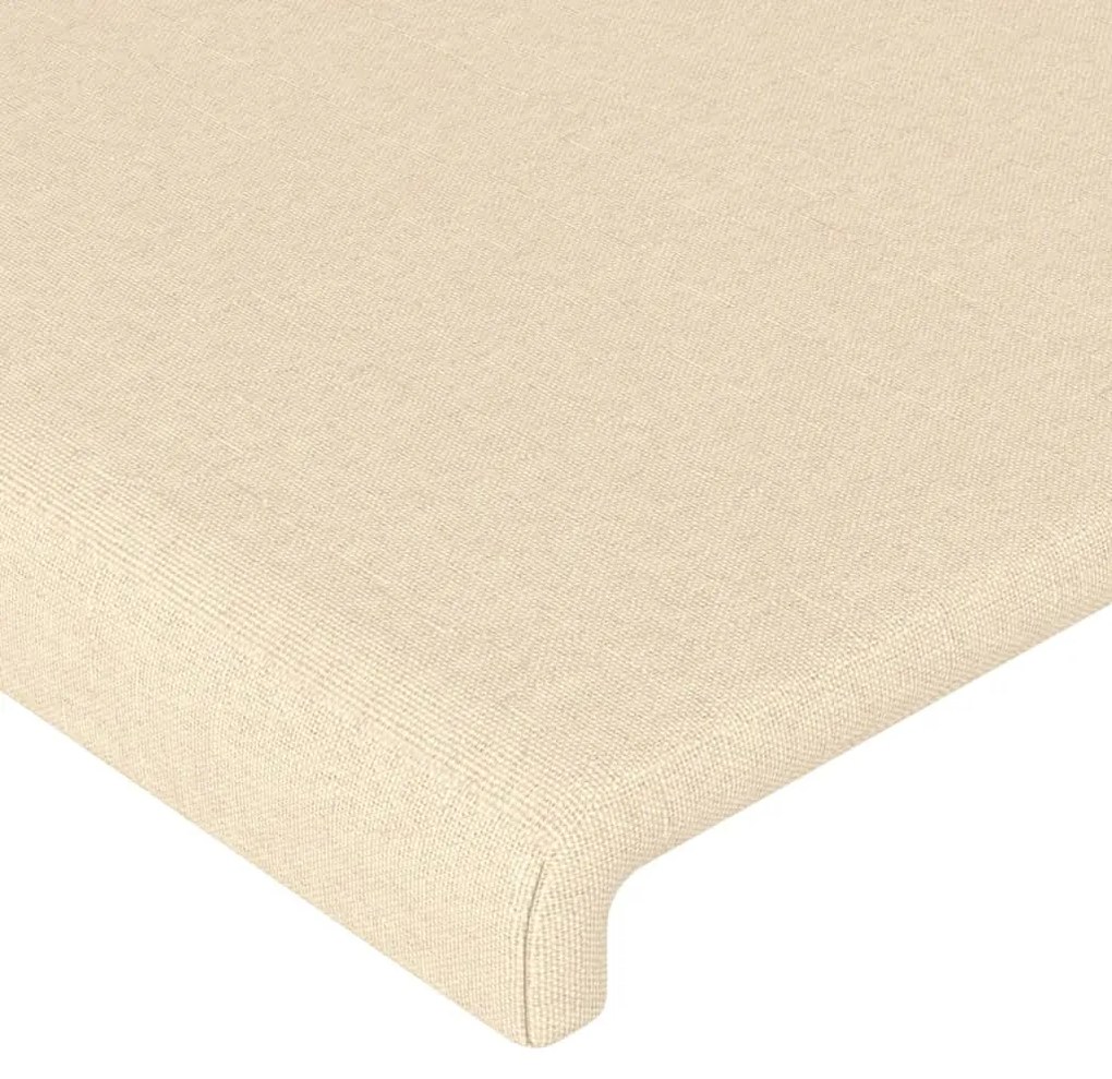 vidaXL Κεφαλάρι με Πτερύγια Κρεμ 203x16x78/88 εκ. Υφασμάτινο