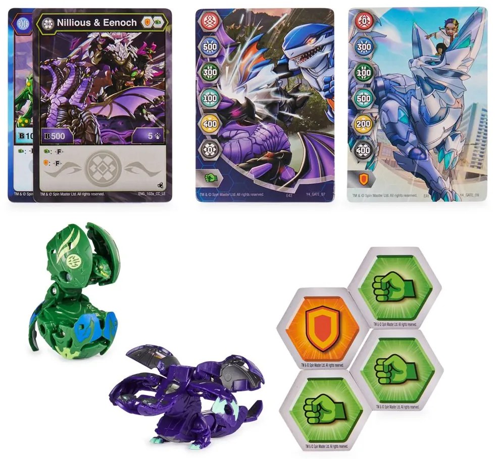 Παιχνίδι Μινιατούρα Bakugan Legends Baku-tin &amp; Garganoid X Webam 6066256 6 Ετών+ Multicolor Spin Master