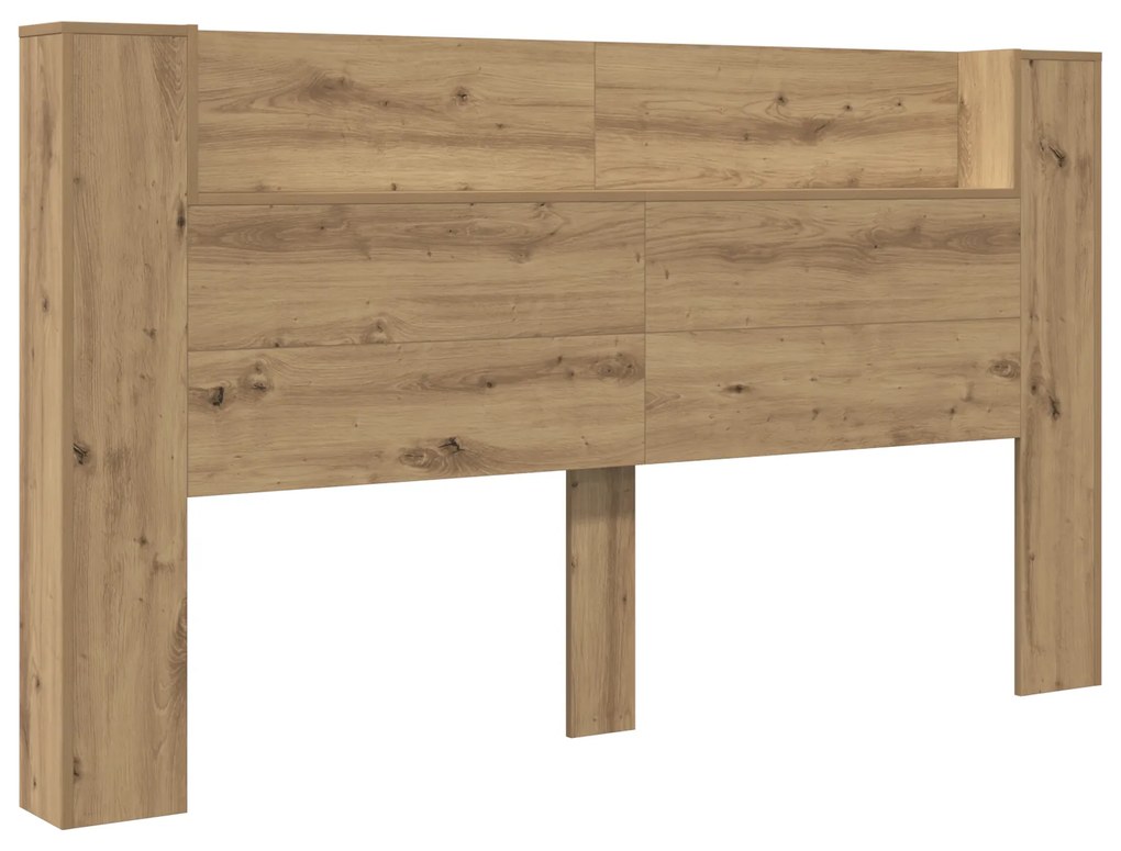 vidaXL Κρεβάτι με Κεφαλάρι artisan δρυς 180 x 17 x 104.5 εκ