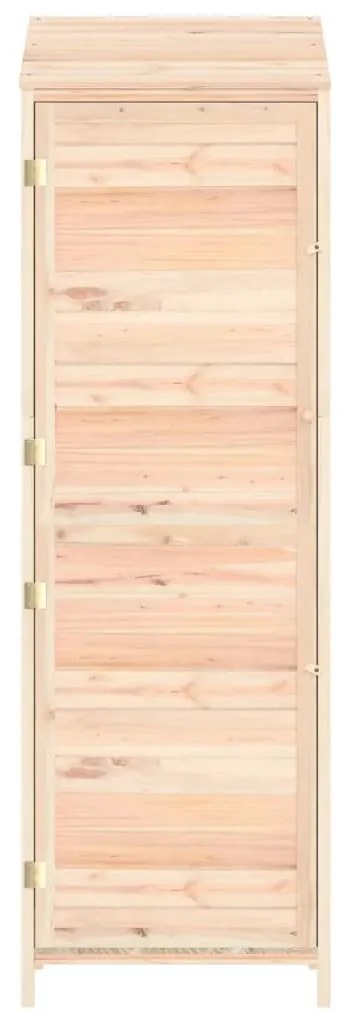 vidaXL Αποθήκη Κήπου 55 x 52 x 174,5 εκ. από Μασίφ Ξύλο Ελάτης