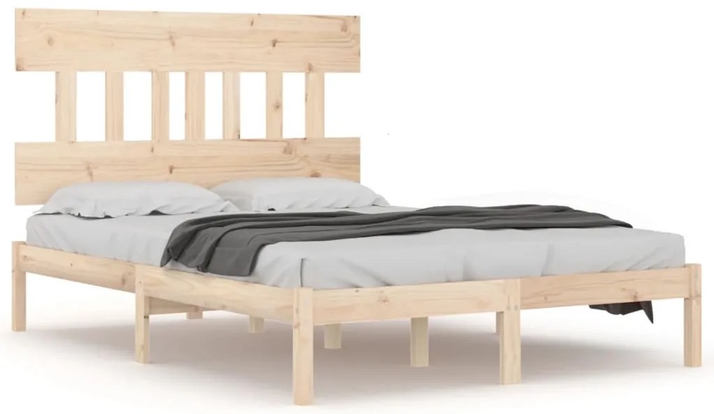 vidaXL Πλαίσιο Κρεβατιού 180 x 200 εκ. Μασίφ Ξύλο Super King Size