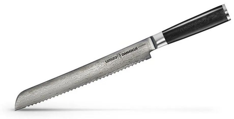 Μαχαίρι Ψωμιού Damascus SD-0055 23cm Black Samura Stainless Steel