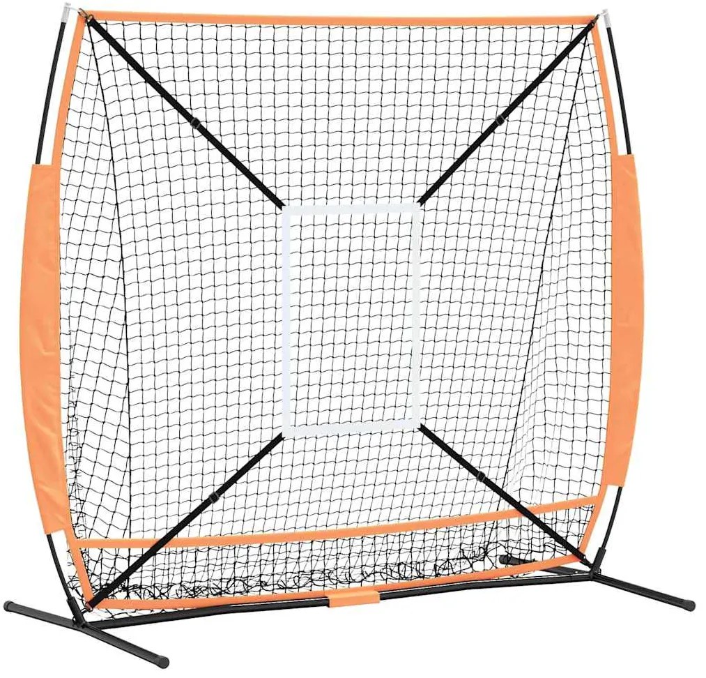 vidaXL Μπέιζμπολ & Σόφτμπολ Μαύρο 180 x 90 x 153 εκ. Πολυεστέρας
