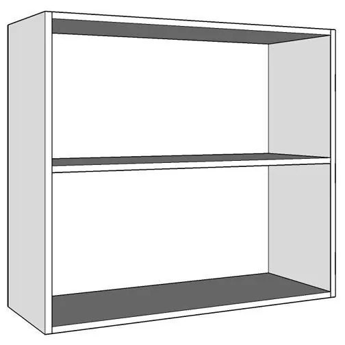 Κρεμαστό Ντουλάπι Κουζίνας Diva 60Α Λευκό - Λευκή Λάκα 60x30x57 εκ. 60x30x57 εκ.