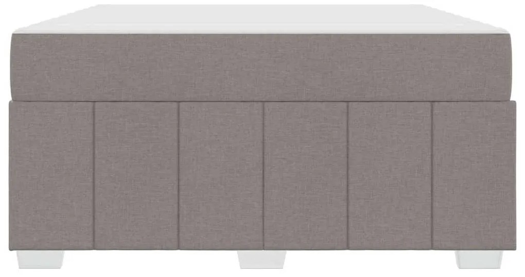 vidaXL Σκελετός Κρεβατιού με στρώμα Taupe 140 x 200 cm ύφασμα