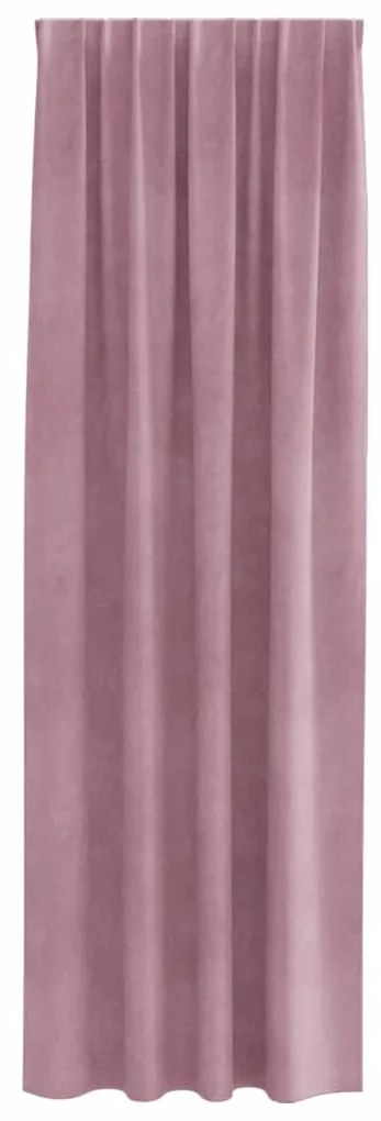 vidaXL Κουρτίνες με κουρτίνες 2 pcs Σκούρο Ροζ 140 x 225 cm Βελούδο