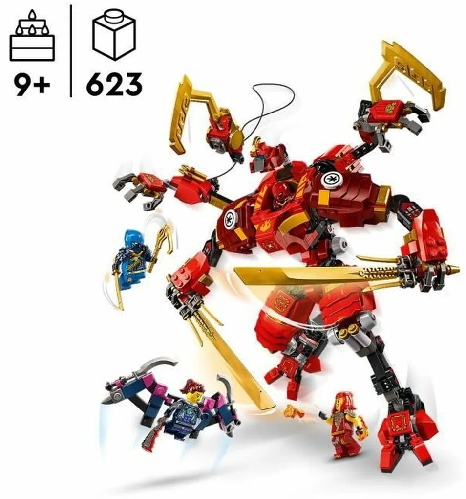 Παιχνίδι Kατασκευή Lego NINJAGO 71812 Kai&#039;s Ninja Climbing Robot Πολύχρωμο