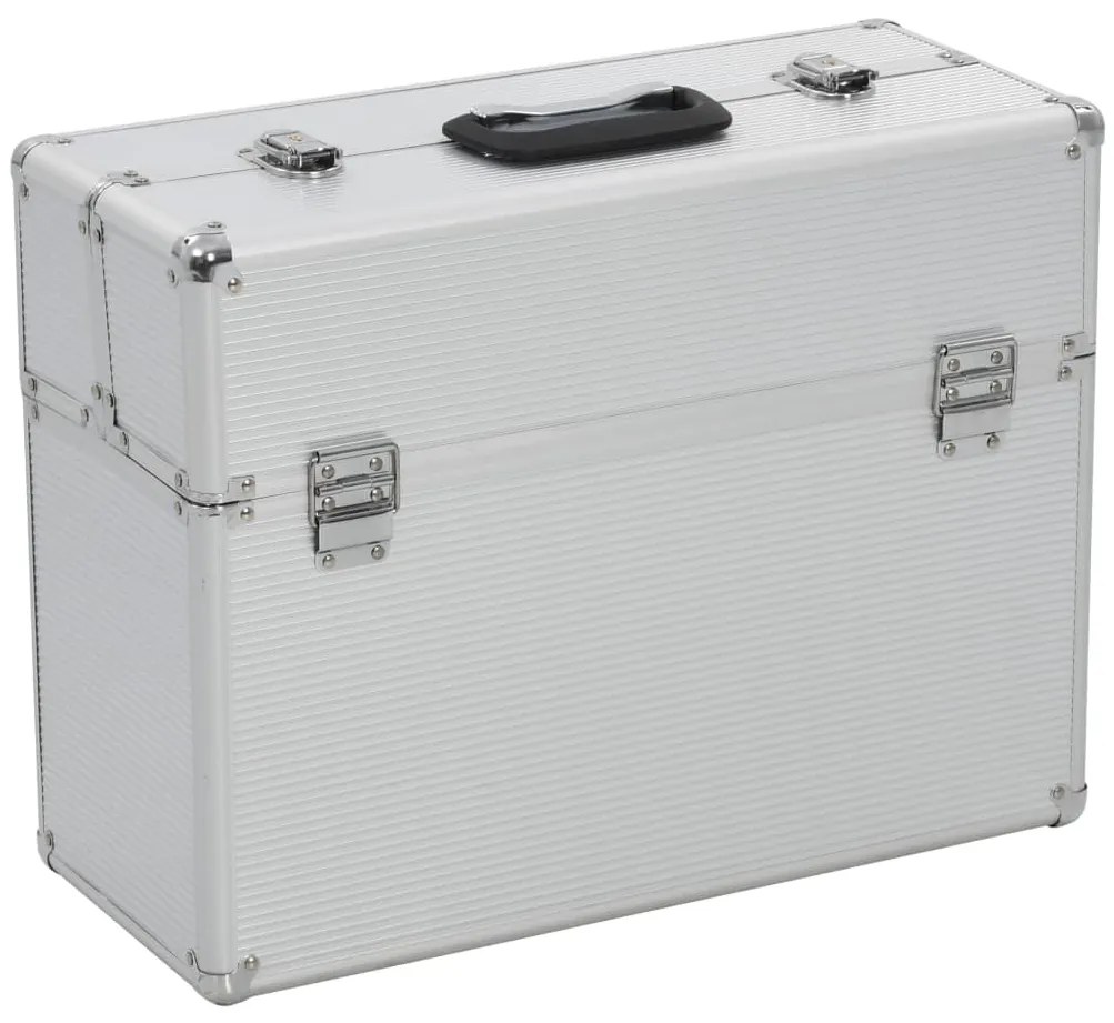 vidaXL Εργαλειοθήκη 47x36x20 εκ. Ασημί Αλουμινίου