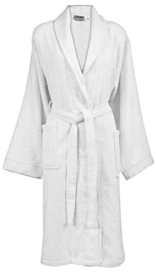 Beauty Home Μπουρνούζι με γιακά Art 3091 L-XL Λευκό