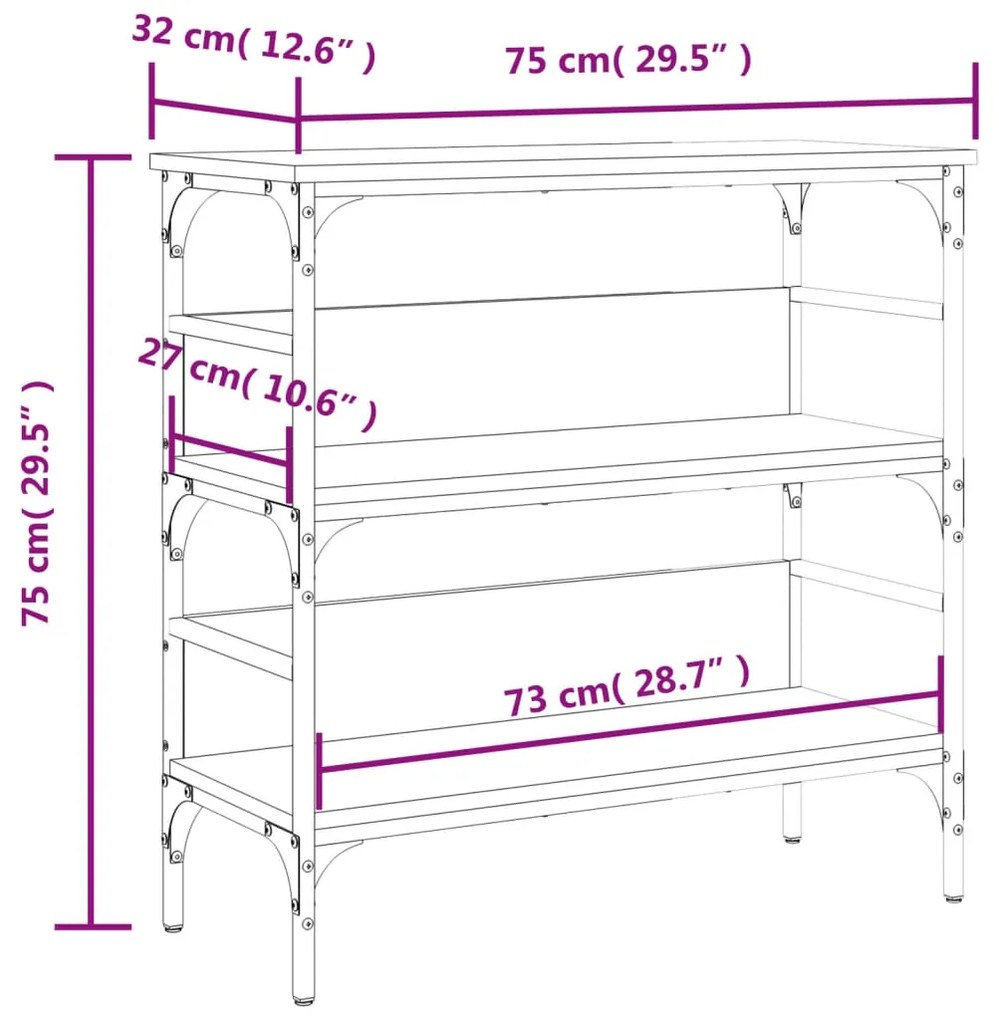 ΤΡΑΠΕΖΙ ΚΟΝΣΟΛΑ ΚΑΠΝΙΣΤΗ ΔΡΥΣ 75X32X75 ΕΚ. ΕΠΕΞΕΡΓ. ΞΥΛΟ 839055