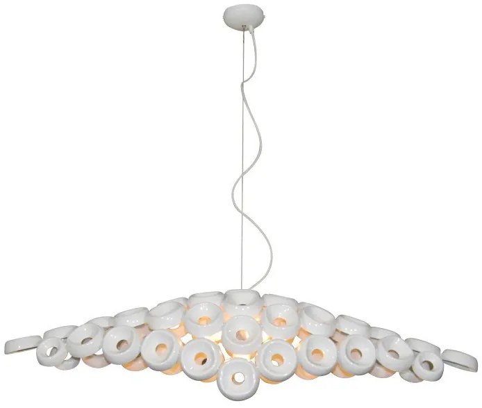 Κρεμαστό Φωτιστικό Οροφής 6xE14 120cm Darina Homelighting-77-4364-Κόκκινο 77-4364