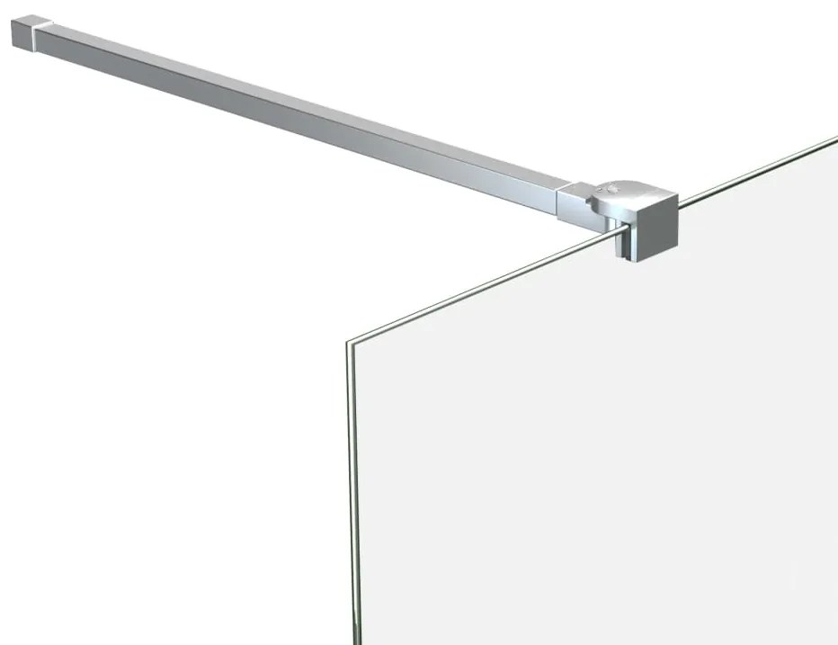 vidaXL Βραχίονας για Διαχωριστικό Μπάνιου 70-120 εκ. Ανοξείδωτο Ατσάλι