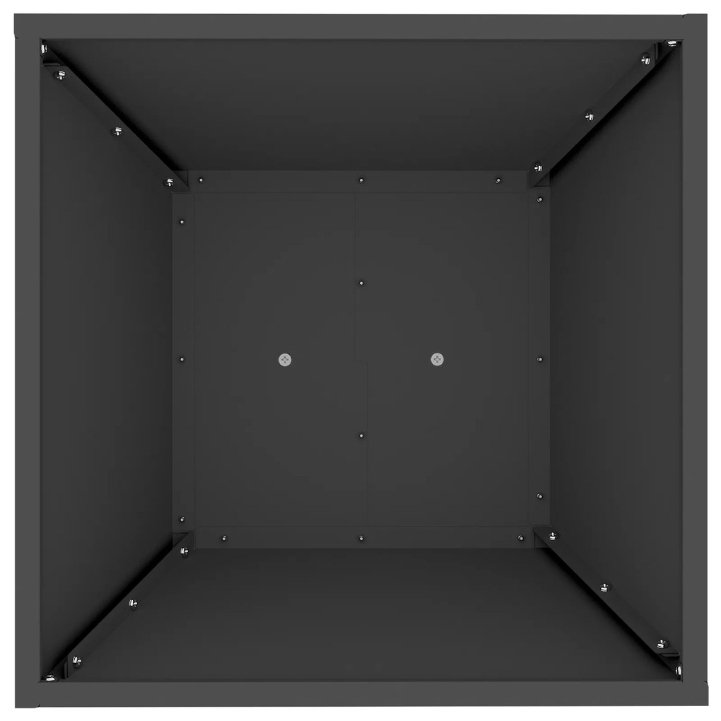 vidaXL Στήριγμα Φυτών Μαύρο Μέταλλο 40 x 40 x 101 cm Διακοσμητικά Ένθετα