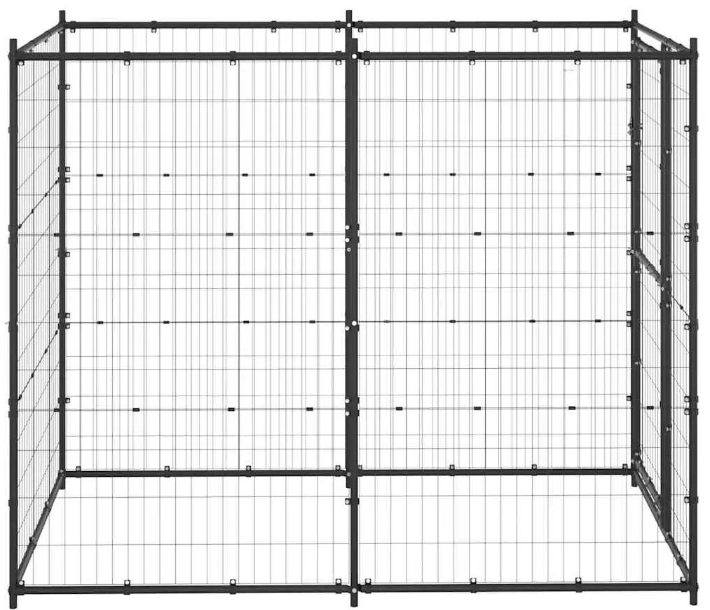 vidaXL Κλουβί Σκύλου Εξ. Χώρου Ατσάλι 110 x 220 x 180 εκ.