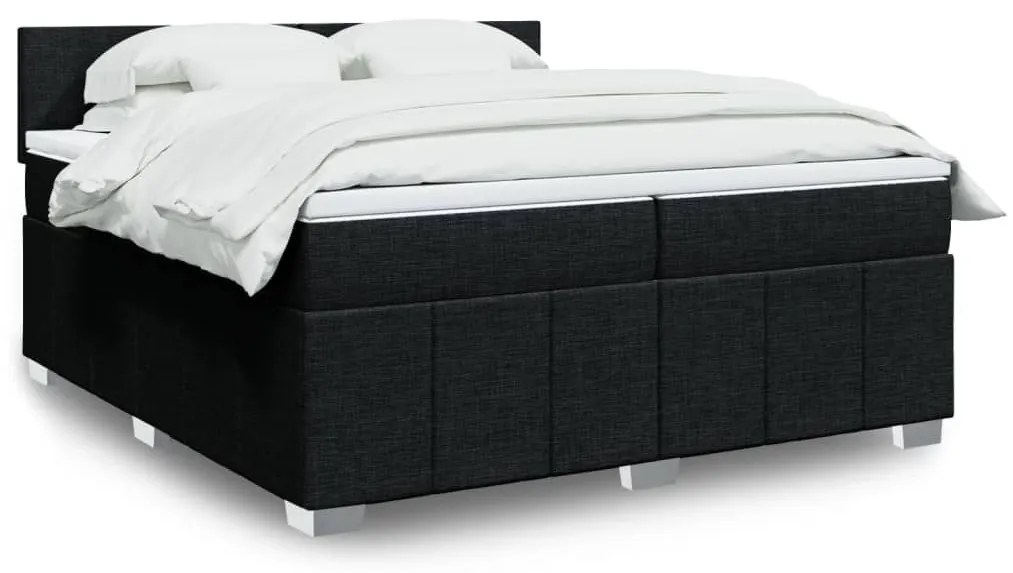 ΚΡΕΒΑΤΙ BOXSPRING ΜΕ ΣΤΡΩΜΑ ΜΑΥΡΟ 200X200 ΕΚ. ΥΦΑΣΜΑΤΙΝΟ 3287170