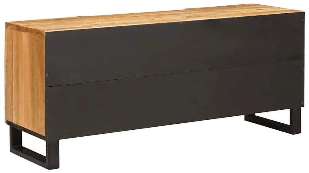 vidaXL Ντουλάπι TV με πόρτα Καφέ 105 x 33 x 46 εκ. Στερεό ξύλο μάνγκο