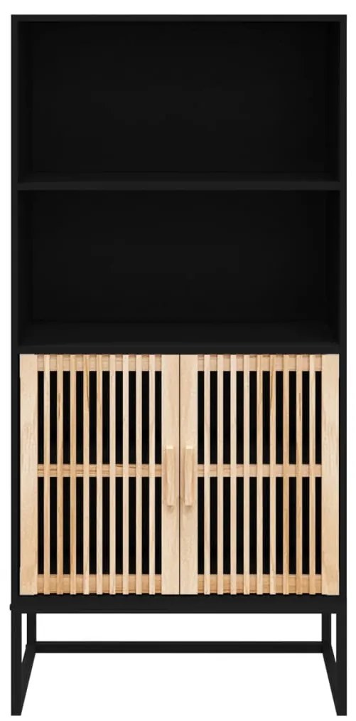 vidaXL Ντουλάπι Μαύρο 60 x 35 x 125 εκ. από Επεξεργασμένο Ξύλο