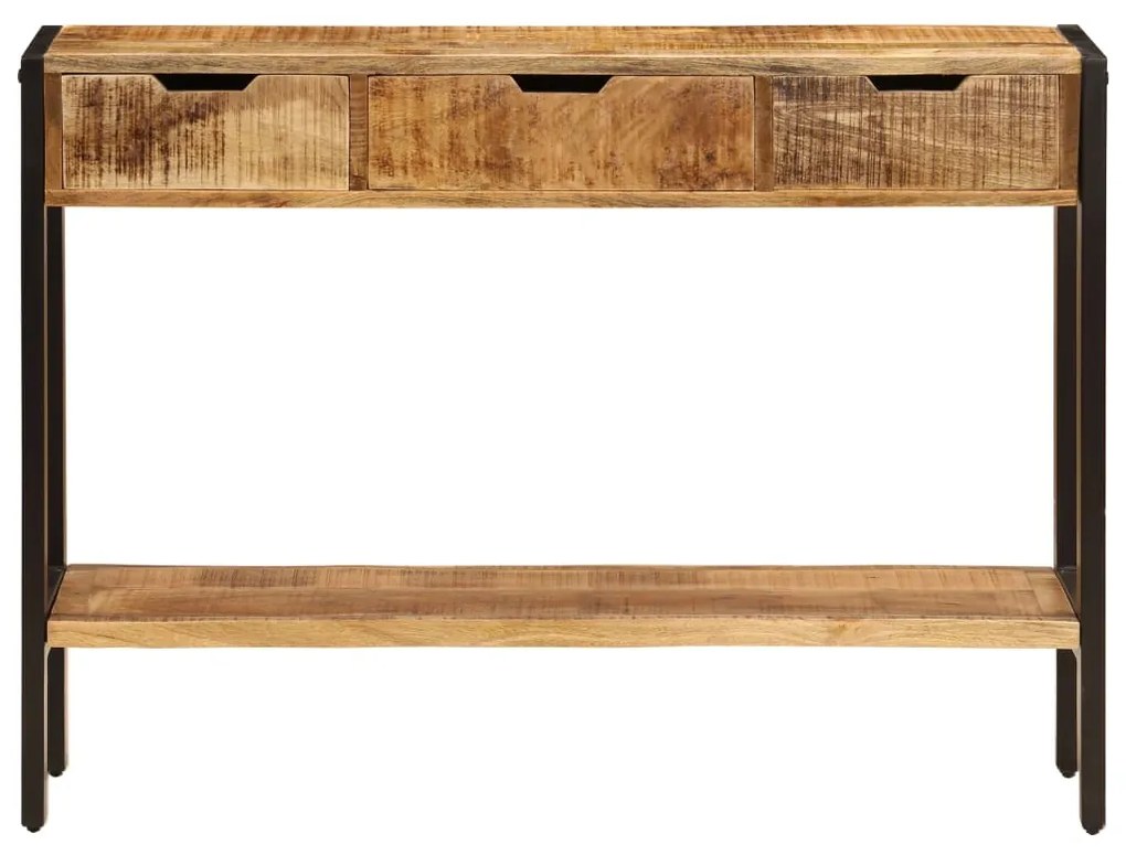 vidaXL Μπουφές με 3 Συρτάρια 110 x 35 x 75 εκ. από Μασίφ Ξύλο Μάνγκο