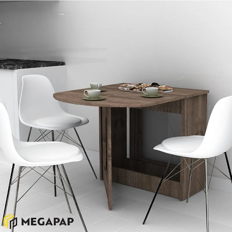 ΤΡΑΠΕΖΙ WINSLET MEGAPAP ΕΠΕΚΤΕΙΝΟΜΕΝΟ ΧΡΩΜΑ ΚΑΡΥΔΙ 34(63+63)X80X76ΕΚ.