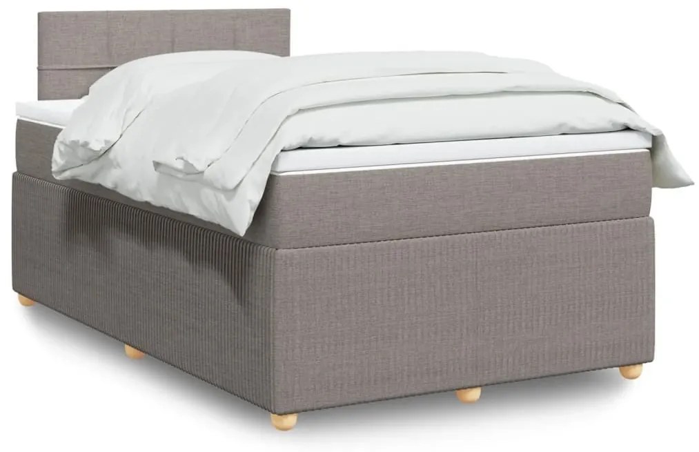 ΚΡΕΒΑΤΙ BOXSPRING ΜΕ ΣΤΡΩΜΑ TAUPE 120X190 ΕΚ. ΥΦΑΣΜΑΤΙΝΟ 3287399