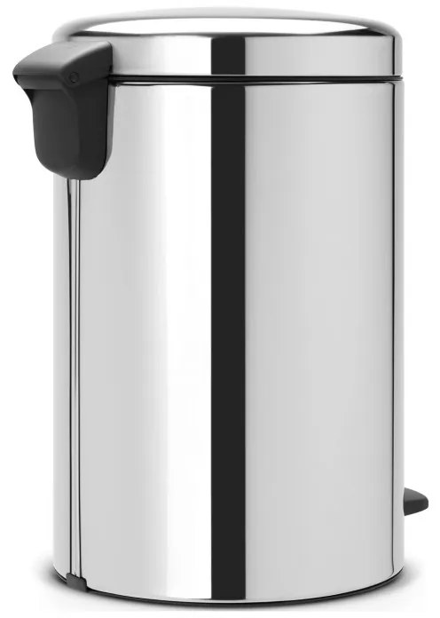 Κάδος με πεντάλ Brabantia NewIcon 649040, 20 l, Ομαλό κλείσιμο, Αντιολισθητική βάση, Inox