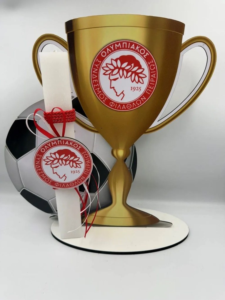 Τύπου Ολυμπιακός Αρωματική λαμπάδα ν.2 - Σετ Λαμπάδα και Αυγό