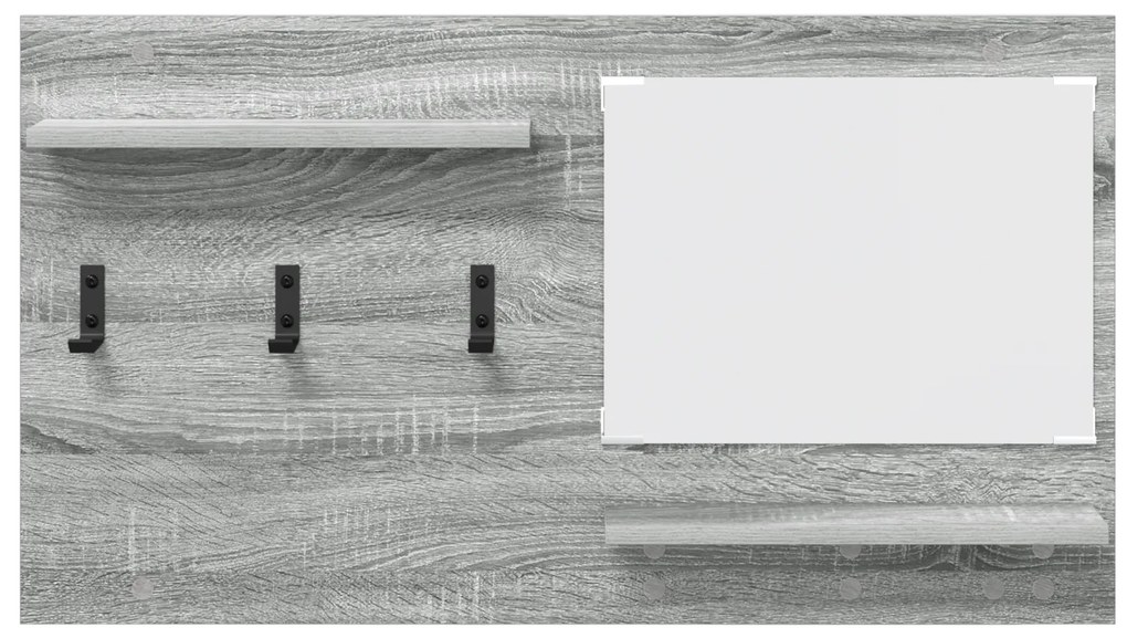vidaXL Τοίχου Κρεμάστρα Γκρι Sonoma 90 x 10 x 50 εκ Επεξεργασμένο ξύλο