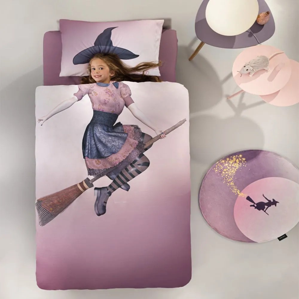 Παπλωματοθήκη Παιδική Spell (Σετ 2τμχ) Purple Saint Clair Μονό 165x225cm Cotton-Microfiber