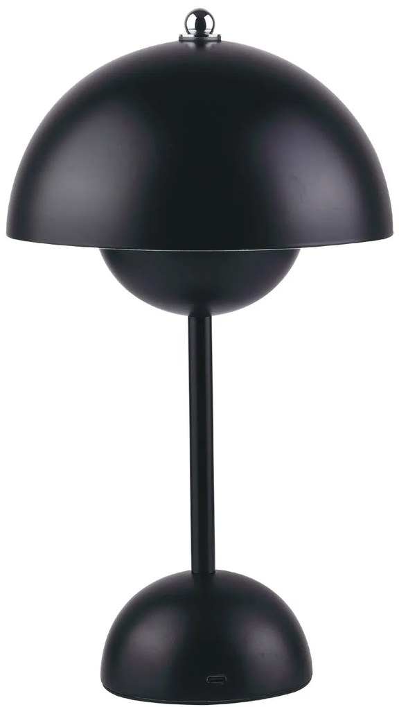 Inlight Rechargeable LED 1.5W 3CCT Touch Table Lamp Black D:10x24cm (3059-Black)
