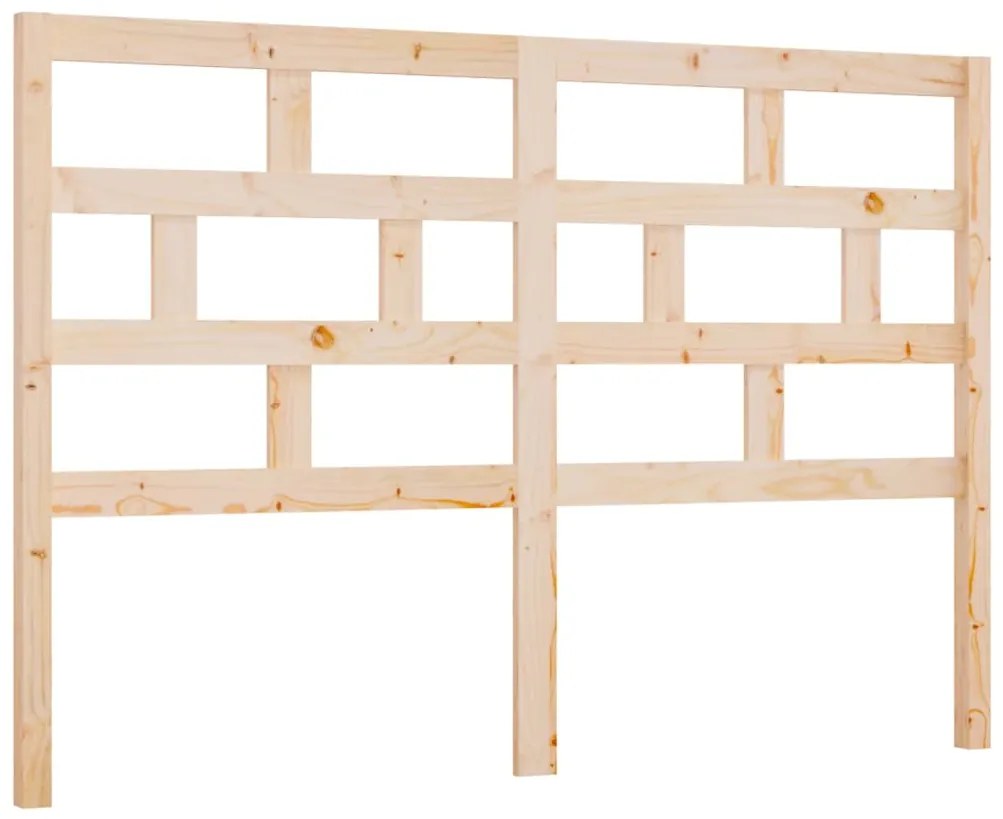 vidaXL Κεφαλάρι Κρεβατιού 146x4x100 εκ. από Μασίφ Ξύλο Πεύκου