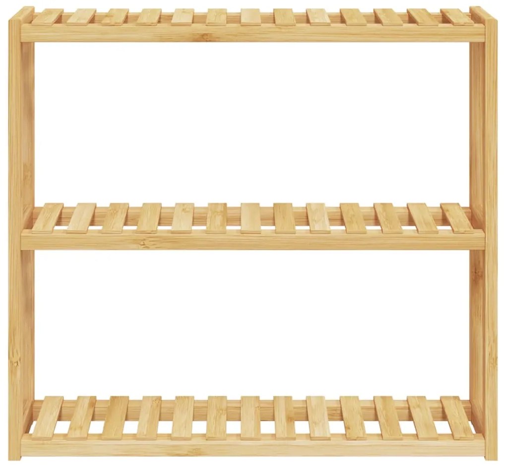 vidaXL Ράφι Μπάνιου 3 Επιπέδων Επιτοίχιο 60x15x54 εκ. από Μπαμπού