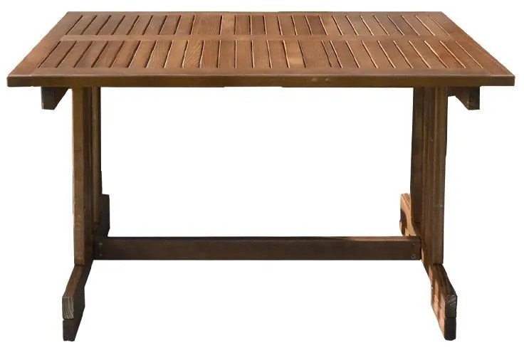 Τραπέζι Borneo Fylliana Ξύλινο Καρυδί 140x80x72 εκ. 140x80x72 εκ.