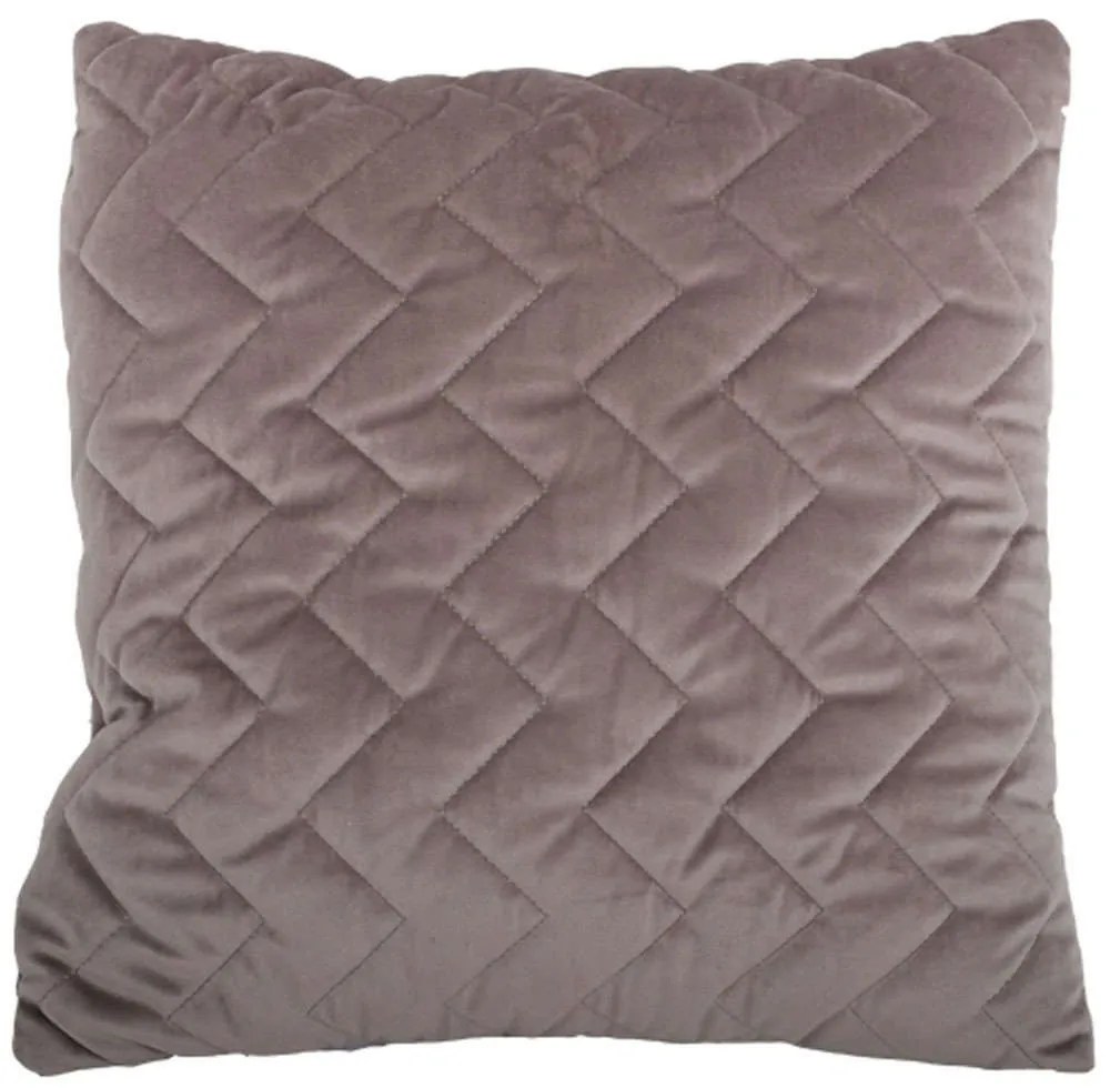 Μαξιλάρι Διακοσμητικό (Με Γέμιση) 373-92-164 Chaki 42X42 Velvet