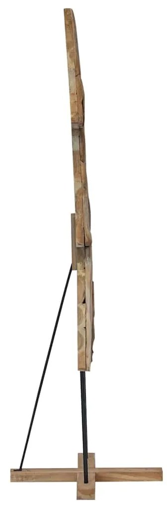 vidaXL Χριστουγεννιάτικο Δέντρο με βάση Καφέ 180 cm Μασίφ ξύλο teak