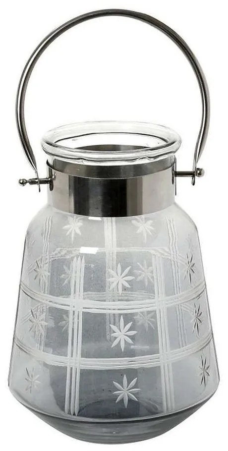 Φανάρι DAR115 Γκρι 22x15x15cm Espiel Glass