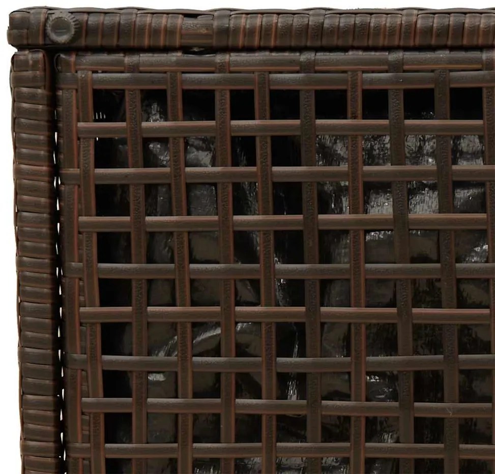 Σκαμπό κήπου με μαξιλάρια 2 τεμάχια Καφέ 40x40x43 cm - Καφέ