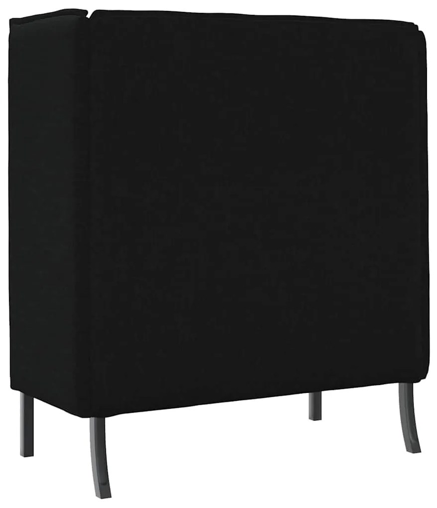vidaXL Καναπές Υψηλής Πλάτης Μαύρο 109 x 56 x 121 εκ. ύφασμα