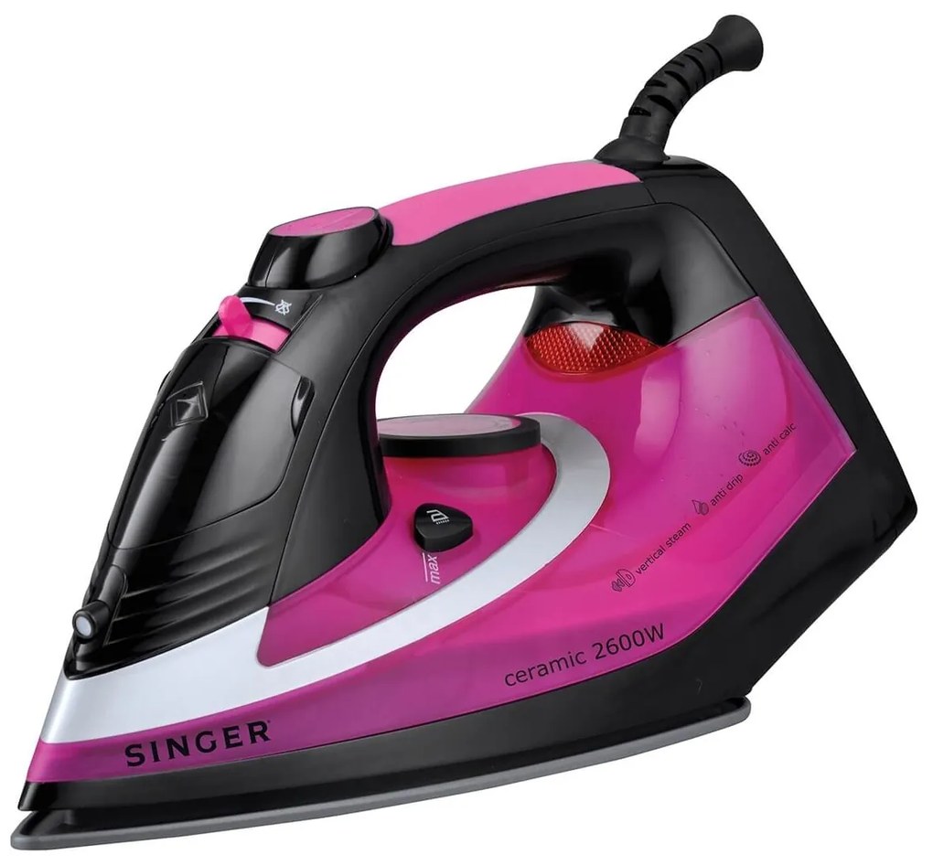 Σίδερο Ατμού Singer STI-1740-CRBF με Ισχύ 2600W και Χωρητικότητα Νερού 320ml