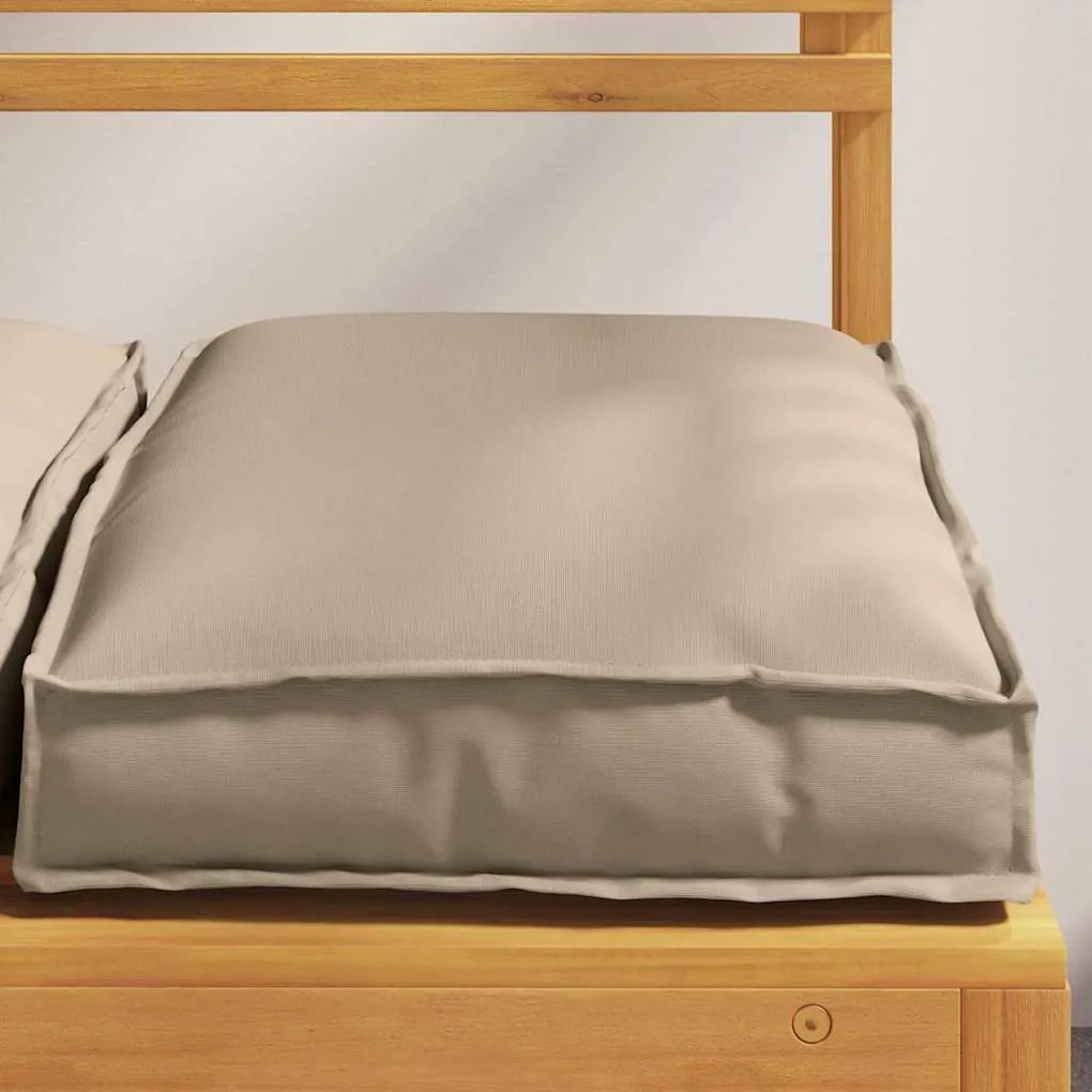 vidaXL Μαξιλάρι παλέτας για κάθισμα 6 pcs Taupe 40 x 40 x 8 εκ.