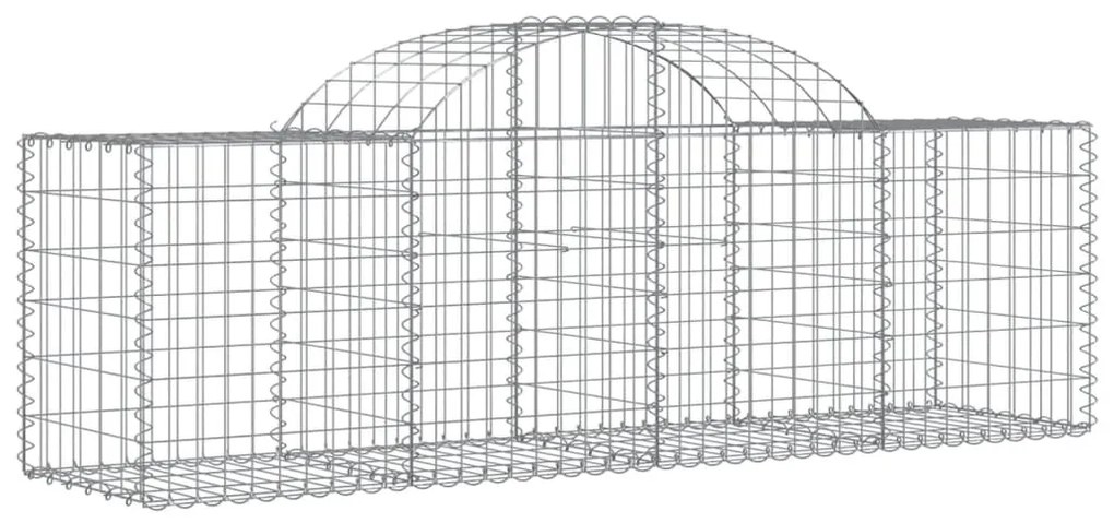 vidaXL Συρματοκιβώτια Τοξωτά 50 τεμ. 200x50x60/80 εκ. Γαλβαν. Ατσάλι