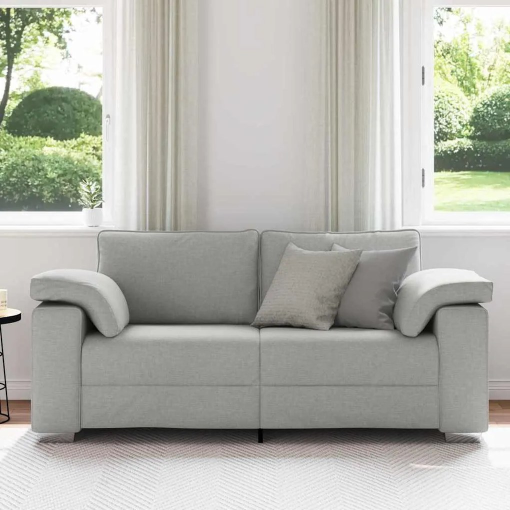 vidaXL Καναπές με μαξιλάρι Σκίουρος Γκρί 180 x 77 x 82 εκ ύφασμα