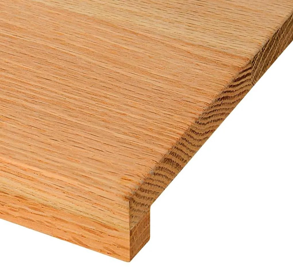Πατάκια Σκάλας 8 τεμ. Ανοιχτό Καφέ 70x25x2 cm Ξύλο Δρυός - Καφέ